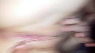 Teen vanessa drips puffy pussy squirting cum on cock clothes ripped