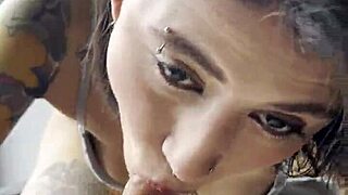 Blowjob For The Cuckold With Cum In The Mouth