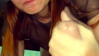 i CONVINCED 18-YEAR-OLD REDHEAD TO MAKE SEX TAPE SHE FUCKS HARD AND DEEP