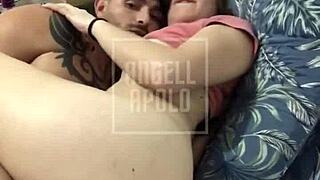 girlfriend masturbates sucks fucks cums