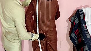 裁缝意外摸到印度嫂子的逼后狠狠操了她