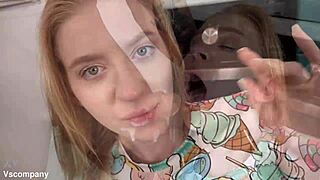 Cute Blonde Teen 18+ Crystal Takes Big Cock In Ass - Anal Orgasm