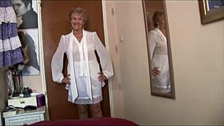 Watch Naughty Granny Tease And Flash In See-Through Top!