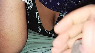 Husband fucks wife in small hut