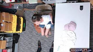 Very Cute Shoplifter Fucks the Security for Freedom