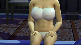 ajay fucks the cheerleading squad poolside in sims 4 wicked whims