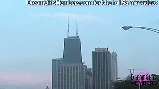 Hot Blonde Rides Naked In Chicago Car