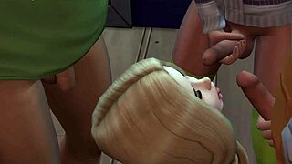 sims 4 hot teen 18+ sucking cocks at the local bar