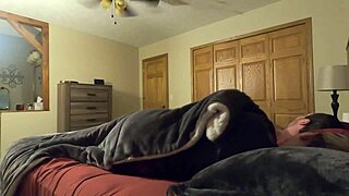 Stepdaughter Sneaks into Stepfather's Bedroom for Fucking