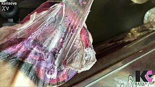 Slow motion fresh tattoo second skin peel