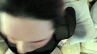 asian redhead transgender woman interacts with father figure in homemade pov