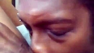 Intimate Close-Up of Pussy Sucking