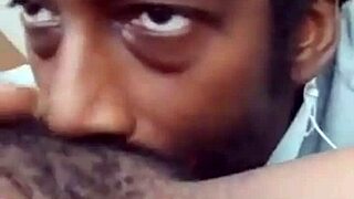 Intimate Close-Up of Pussy Sucking