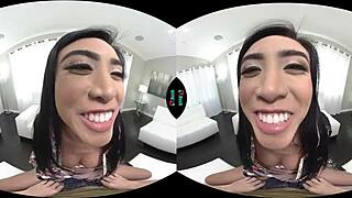 vrhush ember snow is toying her tight asian pussy, so hot