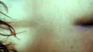 homemade threesome where two horny lesbians get cum in face from lucky latin guy