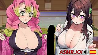 can you handle polla training with kimetsu girls joi in spanish voices?