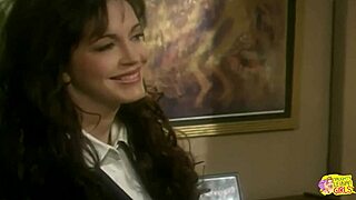 the office heats up when lesbian hotties start a strapon threesome with fingering