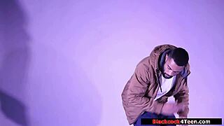 Blonde Fan Sucks And Rides Idols Big Black Cock Intensely