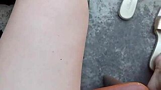 gretala in the courtyard letting her juicy pussy get some fresh air! 😏