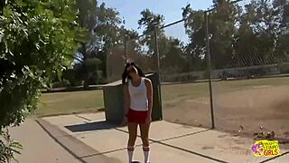 lesbian skater girl uses anal toys on brunette at home