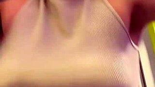 She didn't notice her shirt becoming transparent with sweat at the gym