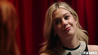 Milfy curvy MILF Lauren Phillips and blonde hottie Ashley Alexander devour the bartender's BBC in a wild threesome.