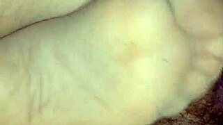 Sensual footjob at home with tan stockings, so teasing! 👣