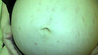 Nine-Month Pregnant Milf Wife Gets Triple Creampie, Pussy Overflowing With Cum