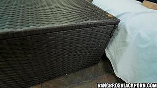 SUPER SMALL 18+ BLACK GIRL SUCKS GIANT DICK!