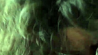pretty pawg gives a long blowjob until the guy nuts in her mouth