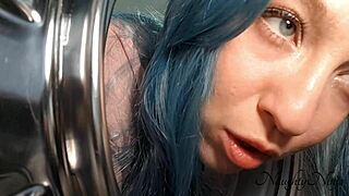 i found my curvy step-mom stuck in the washing machine and bent her over for doggystyle fucking