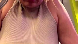 She didn't notice her shirt becoming transparent with sweat at the gym