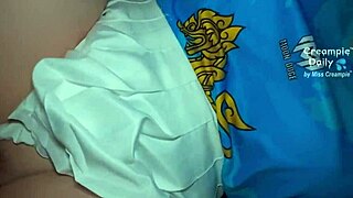 I fucked that pretty asian with big tits in cowgirl position