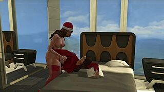 I had an early morning fuck session with my lesbian shemale on christmas