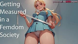 i'm gettin measured in da femdom society chastity audio story, so naughty