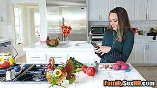 Thanks giving day turns into a wild sex orgy! 🍗😈