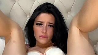 An amateur girl enjoys solo playtime