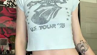 Super petite teen amateur cums twice hard on her little pussy while masturbating 😍