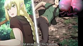 The lucky guy fucks three hotties in isekai harem episode two