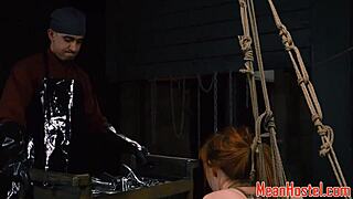 i watch the gagging redhead teen get banged roughly