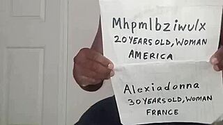 american 33 year old llamasr 30 year old alexiadonna and french 20 year old mhpmlbziwulx restricted threesome roleplayed with paper aesthetic collage and cum on top 3 😈