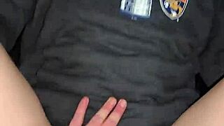 He leaves huge creampie in wife's pussy after fucking