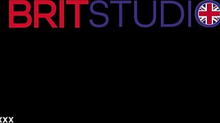 Two british 18 year olds in uniform have a masturbation race - who cums first