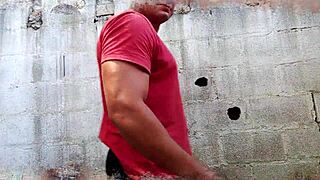 Yuri Gaúcho, Brazilian bear, gives handjob and cumload in solo show.