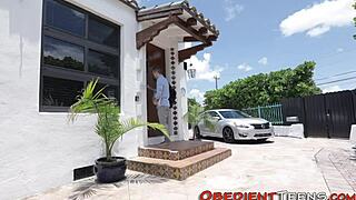 Fetish teen untied to suck and fuck.