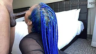 Sloppy Blowjob By Blue Hair Throatgoat Deepthroat