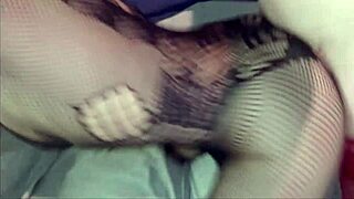 Brunette with strap on pegging natural tits big cock anal natural ass, homemade fetish fun