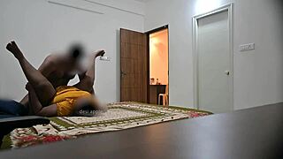 Indian couple fucks in front of Muslim maid Jamila.