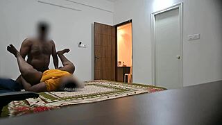 Indian couple fucks in front of Muslim maid Jamila.
