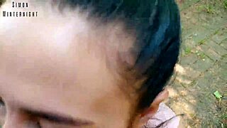 Phone vlog ends with risky quickie blowjob in park?